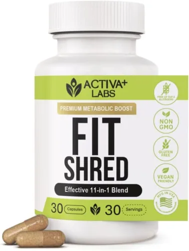 Vista 6 de Swiss Activa+ Paquete de hierbas 7 en 1 Berberine & Activa Labs Fit Shred 11 en 1 Soporte metabólico, cardíaco, digestivo y para controlar
