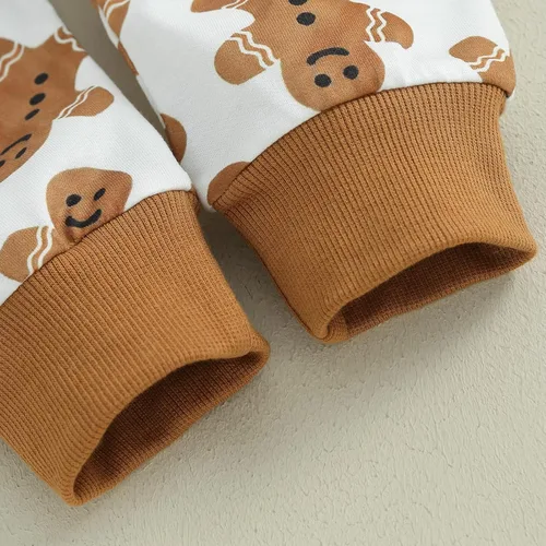 Vista 8 de Conjunto de sudadera de Papá Noel para bebé, niño, niña, ropa de Navidad para otoño e invierno