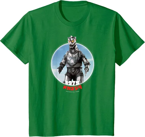 Vista 33 de Godzilla Mechagodzilla 1975 Icons of Toho T-Shirt Asphalt Grey