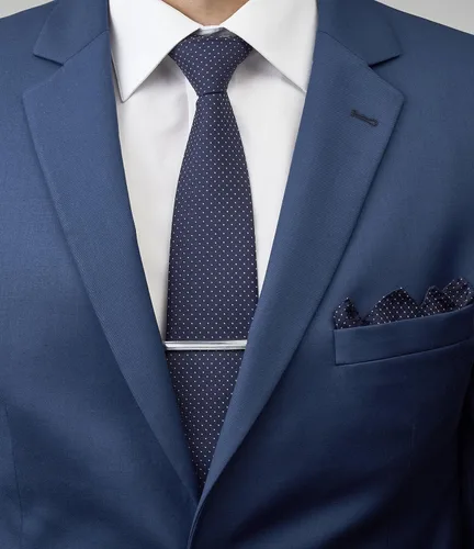 Vista 33 de Juego de corbata de regalo para hombre, corbata sedosa, bolsillo cuadrado, clips de corbata, gemelos para hombres