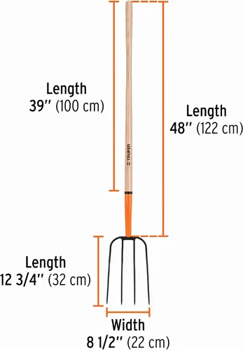 Vista 2 de Truper Horquilla de acero forjado de 4 dientes 8 1/2" (modelo 11003 / BPJ-4)
