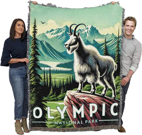 Vista 17 de Pure Country Weavers Manta del Parque Nacional Acadia, manta de tapiz de algodón para regalo, fabricada en los Estados Unidos, 72 x 54 pulgadas