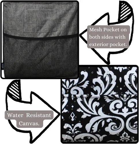 Vista 296 de NGIL Bolsa de comestibles reutilizable extra grande plegable de gran tamaño para comestibles, almacenamiento, picnic, playa, Estampado