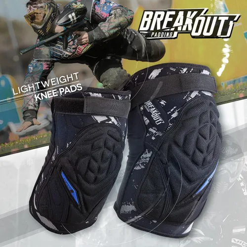 Vista 3 de VIRTUE Breakout Rodilleras – Almohadillas protectoras ligeras multideporte con forro de manga de compresión que absorbe la humedad y espuma moldeada