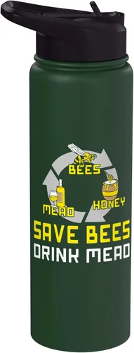 Vista 9 de Bees Honey Mead - Mead Making Brew Mead Stainless Steel Insulated Water Bottle