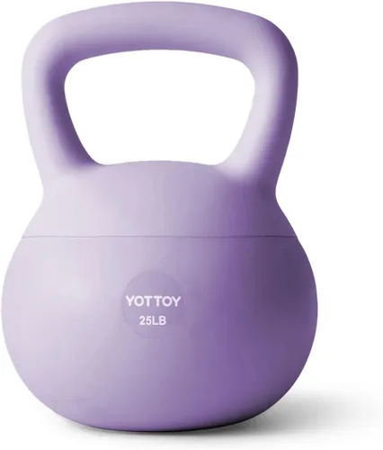 Vista 14 de YOTTOY Pesa rusa suave, pesas rusas con agarre antideslizante para entrenamientos en casa, juego de pesas rusas fuerza y seguridad garantizadas