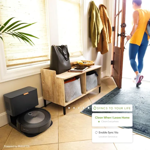 Vista 8 de iRobot Roomba j7+ (7550) Robot aspirador con vaciado automático – Utiliza la navegación PrecisionVision para identificar y evitar objetos como