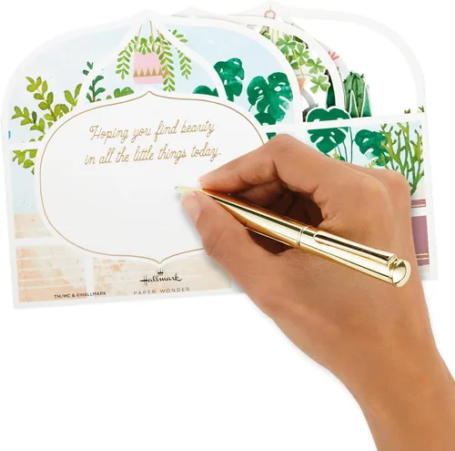 Vista 5 de Hallmark Tarjeta desplegable para el Día de la Madre (plantas de invernadero y gatos) Maravilla de papel para cumpleaños, aliento y pensamiento de ti