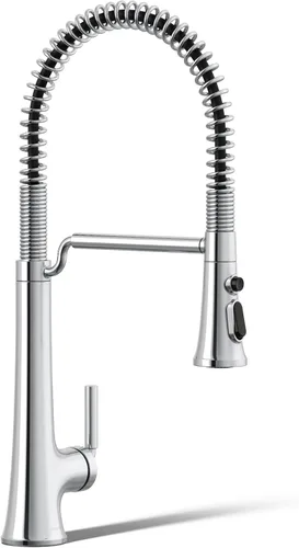 Vista 30 de KOHLER 23767-BL Grifo de tono de barra de cocina de un solo mango, grifo de fregadero de preparación, grifo de barra húmeda, grifo para fregadero