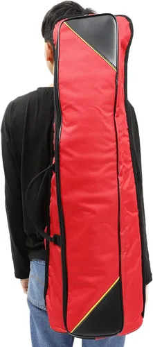 Vista 9 de ERINGOGO Bolsa de trombón Tenor, bolsa acolchada para trombón bajo con correa ajustable para el hombro, bolsillo para accesorios, funda