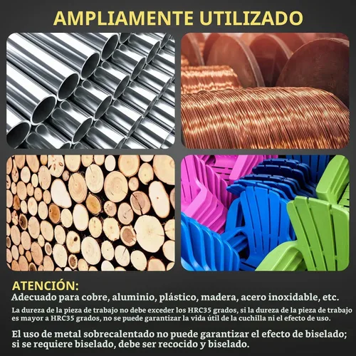 Vista 6 de AMTOVL Herramienta neumática de biselado - Mini herramienta de biselado de aire con 10 cuchillas de ángulo C y 10 cuchillas de ángulo R, herramienta
