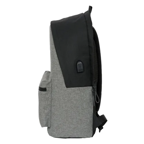 Vista 3 de Mochila para Portátil Eckō Unltd. Rhino Negro Gris