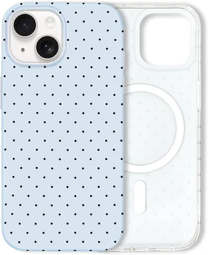 Vista 121 de Hython Funda para iPhone Air, diseño estético de lunares lindos, funda simple de 6.5 pulgadas, delgada, antiarañazos, parachoques de TPU suave, a
