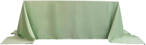 Vista 161 de Efavormart - Mantel redondo de poliéster de 108 pulgadas, 108 pulgadas, para bodas, fiestas, banquetes, restaurantes, color verde manzana