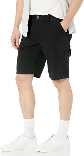 Vista 16 de Buffalo David Bitton Pantalones cortos de mezclilla rectos y relajados para hombre