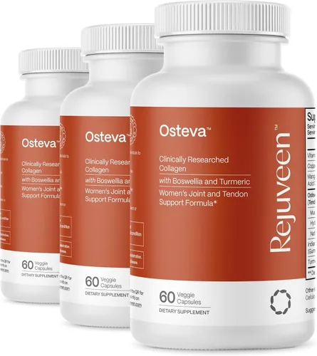 Vista 7 de Osteva Suplemento para el apoyo de las articulaciones para mujeres Colágeno de alta potencia, cúrcuma, boswellia para cartílagos y tendones