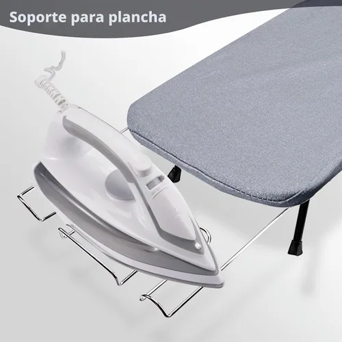Vista 7 de SheeChung - Tabla de planchar pequeña con reposo, mini tabla de planchar plegable, 32 pulgadas de largo x 12 pulgadas de ancho