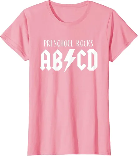 Vista 43 de Preschool Rocks Teacher Back to School ABCD Rock First Day T-Shirt Asphalt Grey