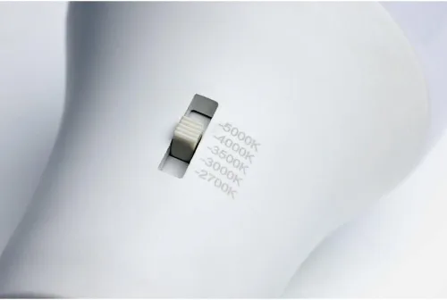 Vista 2 de Satco S11796 LED A19 de 14 vatios; base GU24 de dos pines; CCT seleccionable; 120 voltios; acabado blanco