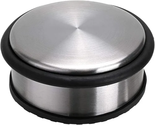 Vista 12 de Sumnacon Tope de puerta de piso resistente, sin taladro, tope de puerta de acero inoxidable duradero con goma antideslizante, tope de puerta