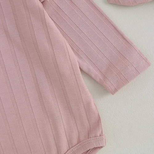 Vista 6 de TheFound Ropa de primavera para bebé recién nacida, traje de San Valentín, manga larga, estampado de corazón, sudadera con pantalones