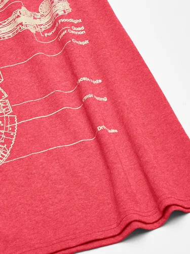 Vista 3 de STAR WARS Men's Millennium Falcon Detailed Drawing T-Shirt