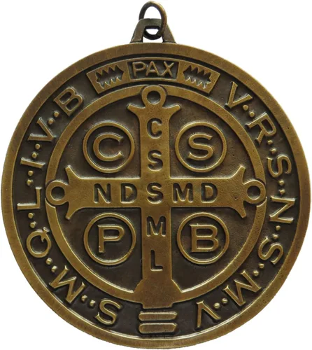 Vista 2 de Medalla San Benito 3", Medalla de San Benito de 2.953 in
