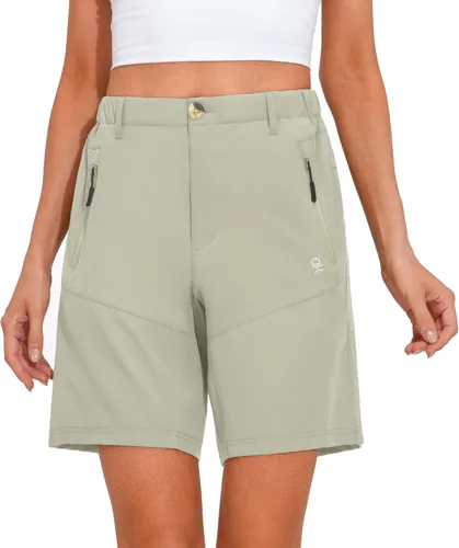 Vista 7 de Little Donkey Andy - Shorts elásticos de secado rápido para mujer, para senderismo, campamento y viajes A1 negro