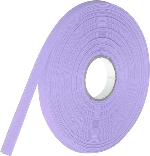 Vista 180 de MECCANIXITY Cinta al bies de doble pliegue de 1 pulgada, cinta al bies de poliéster continua a granel para coser, costura, acolchado, dobladillo