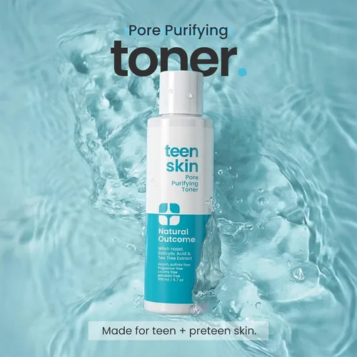 Vista 2 de natural outcome Skin Care - Tónico facial aclarante para el acné para adolescentes, ácido salicílico, astringente facial para eliminar el acné