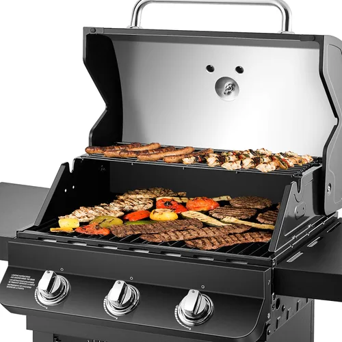 Vista 11 de Dyna-Glo DGP397CNN-D Premier - Parrilla de gas natural de 3 quemadores, color negro