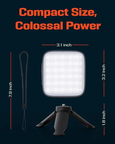 Vista 8 de P4X - Linterna colgante con iluminación ajustable brillante y cálida, linterna de emergencia con carga USB-C, luz de campamento recargable