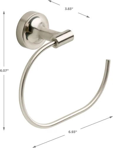 Vista 10 de Franklin Brass VOI64-SN Voisin - Kit de herrajes para baño (4 piezas, níquel cepillado)