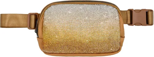 Vista 43 de C.C Bolsa de cintura para mujeres – Riñonera acolchada cruzada para el cuerpo con correa ajustable, idea de regalo de moda, Ajuste regular