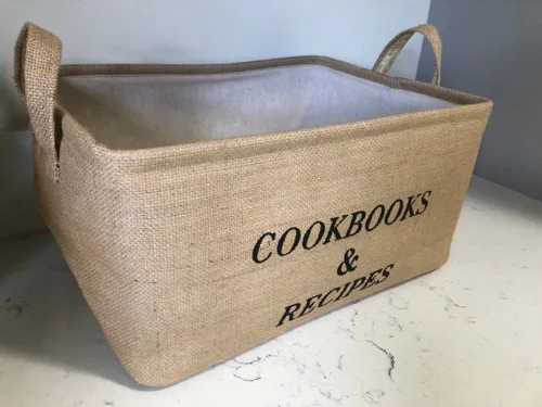 Vista 4 de Almacenamiento de libros de cocina y recetas grande plegable para decoración de cocina de despensa
