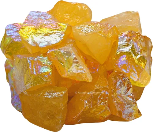 Vista 49 de 1 libra de piedras preciosas y piedras curativas en bruto a granel para hacer joyería con envoltura de alambre, Wicca y curación con cristales