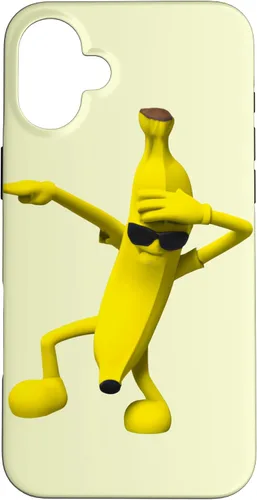 Vista 23 de iPhone 16 Dabbing Banana con gafas de sol para niños pequeños