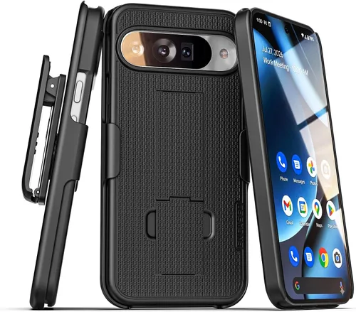 Vista 10 de Encased Funda para cinturón compatible con Pixel 8 con clip de funda y soporte (8)
