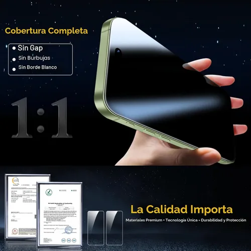 Vista 4 de QsmQam Paquete de 3 Protectores de Pantalla para iPhone 17 de 6.3 Pulgadas + 1 Paquete de Protector Individual de Lente de Cámara, Vidrio Templado