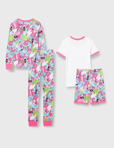 Vista 3 de Spotted Zebra Disney Marvel Star Wars Frozen Conjunto de pijama de algodón ajustado para niñas y niños pequeños