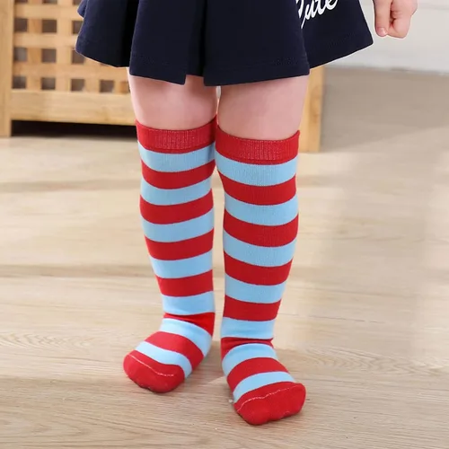 Vista 3 de Century Star Calcetines de fútbol para niños, calcetines de tubo hasta la rodilla, calcetines de uniforme para niñas, calcetines deportivos