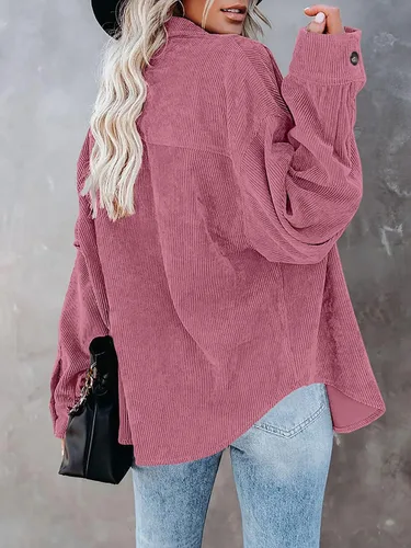 Vista 46 de ZOLUCKY Chaqueta de manga larga con botones para mujer, talla grande, blusas