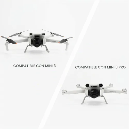 Vista 3 de Tren de aterrizaje para DJI Mini 3/Mini 3 Pro Kit plegable de patas extendidas para accesorios Mini 3 Pro Foldable Extended Legs for DJI Mini 3