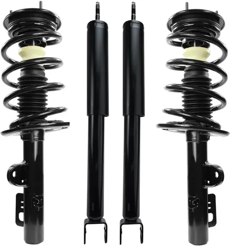 Vista 44 de Detroit Axle - Puntales y Amortiguadores para Chevy Traverse Buick Enclave GMC Acadia Saturn Outlook 2007-2012, 2 puntales delanteros con resorte