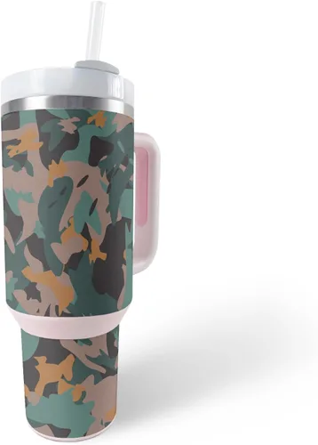 Vista 30 de MightySkins Skin - Vaso de vinilo compatible con Stanley The Quencher H2.0 FlowState de 40 onzas, vida útil, protectora, duradera y única, fácil