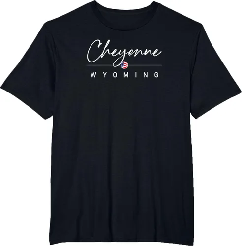 Vista 15 de Cheyenne, camiseta Wyoming, Negro, S
