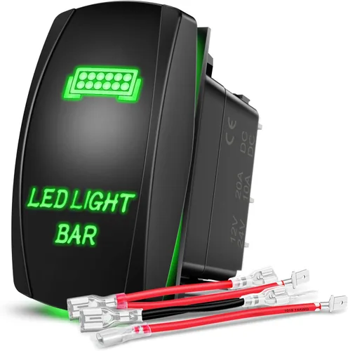 Vista 26 de Nilight 90005B Interruptor Basculante Láser Momentáneo de 7 Pines para Cabrestante en Kit de Arnés de Cableado para Cabrestante 20A/12V 10A/24V