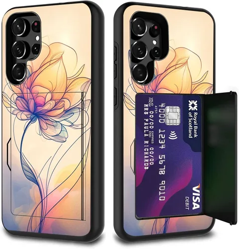 Vista 129 de Funda híbrida de doble capa con función atril para Samsung Galaxy A16 5G de 6.9 pulgadas, diseño de vaca con bandera estadounidense