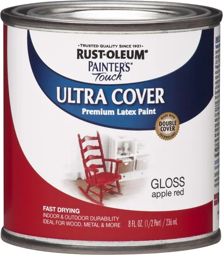 Vista 36 de Rust-Oleum 1976502 Painter's Touch - Pintura de látex, cuarto de galón, negro plano, 32 onzas líquidas, (paquete de 1)