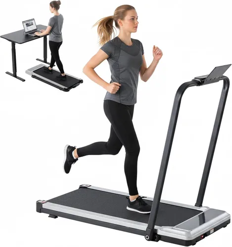 Vista 8 de Walking Pad Under Desk, 3 in 1 Portable Treadmills for Home Small Space Negro